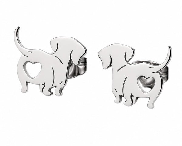 Aros De Acero Inoxidable De Perro Salchicha