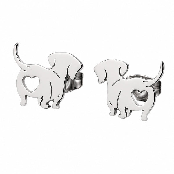 Aros De Acero Inoxidable De Perro Salchicha