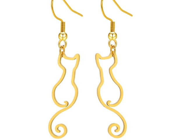Aros De Gato Plateado/ Dorado - Moxy Pet Box