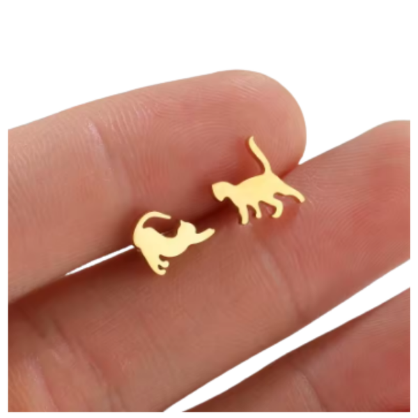 Aros De Gato Forados Acero Inoxidable - Moxy Pet Box