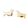 Aros De Perro Salchicha  Acero Inoxidable Dorado- Moxy Pet Box