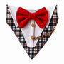 Bandana De Etiqueta Humita Roja y Negra - Gala Para Gatos