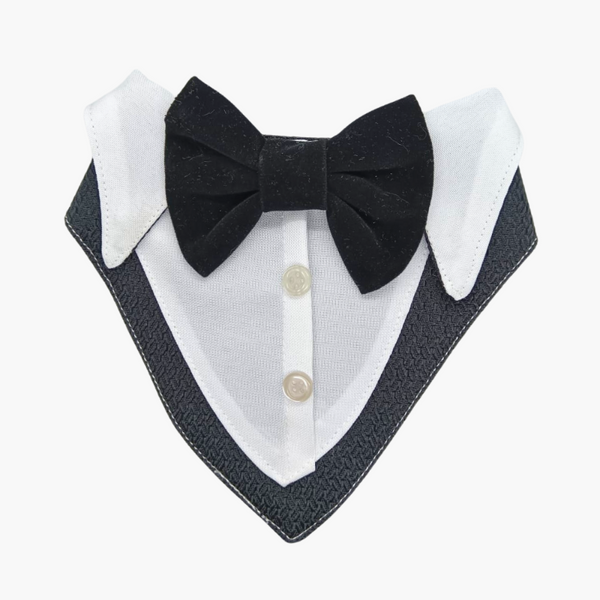 Bandana De Etiqueta - Gala Para Perros y Gatos Negro - Moxy Pet Box