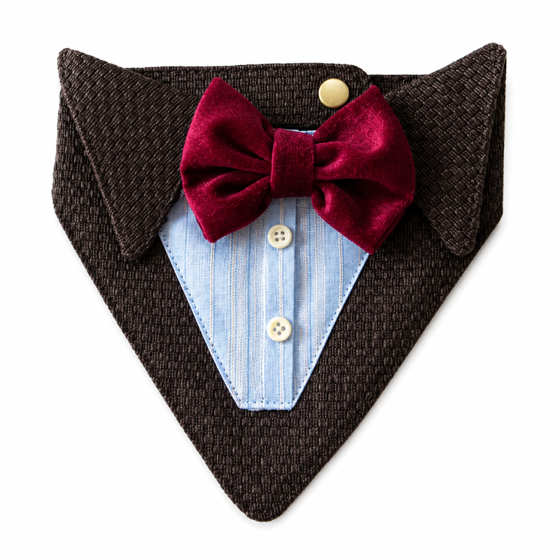 Bandana Esmoquin Para Gatos Accesorio Formal de Gala