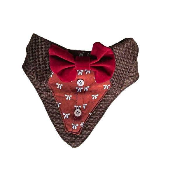 Bandana Esmoquin Para Perros y Gatos Accesorio Formal de Gala - Moxy Pet Box