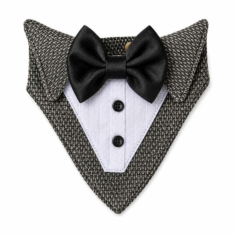 Bandana Esmoquin Para Perros y Gatos Accesorio Formal de Gala