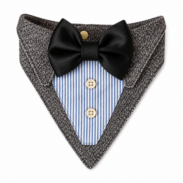 Bandana Esmoquin Para Perros y Gatos Accesorio Formal de Gala