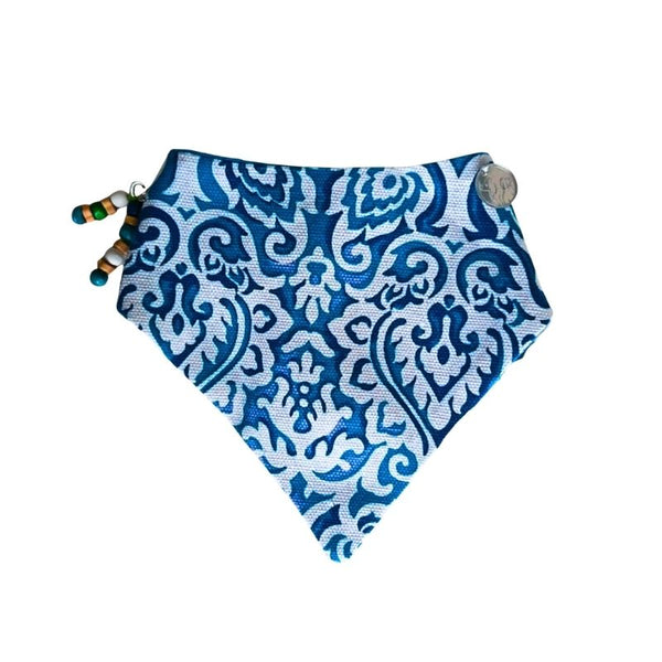 Bandana Estampada Azul Para Perros Y Gatos - Moxy Pet Box