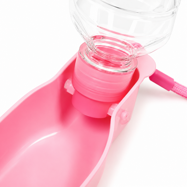 Botella De Agua Para Mascotas Rosado