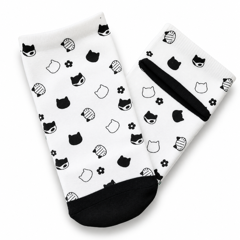 Calcetines De Gato Negro Y Gato