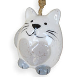 Campana Colgante Con Diseño De Gato - Blanco - Moxy Pet Box