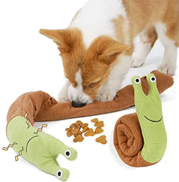 Caracol Peluche Interactivo Para Olfatear - Moxy Pet Box