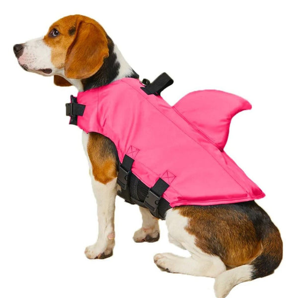 Chaleco Salvavidas De Tiburón - Rosado - Moxy Pet Box