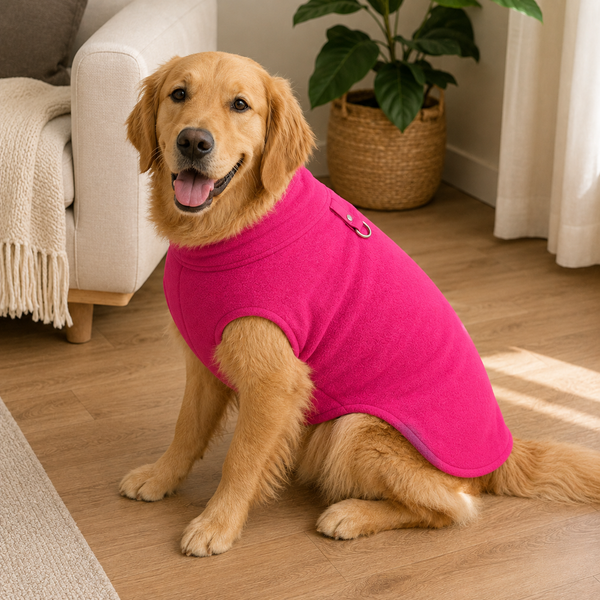 Chaleco De Polar Para Mascotas Talla XXXL Fucsia