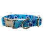 Collar Ajustable Para Mascotas Talla S Con Estampado Celeste - Moxy Pet Box
