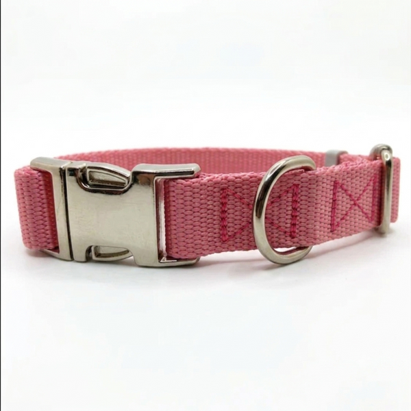 Collar Ajustable Rosado Para Perros Talla L