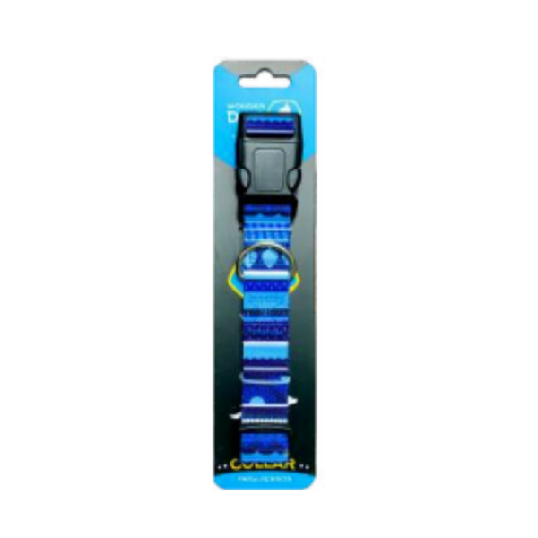  Collar Ajustable Wonder Dog Azul Para Perros Y Gatos  - Moxy Pet Box