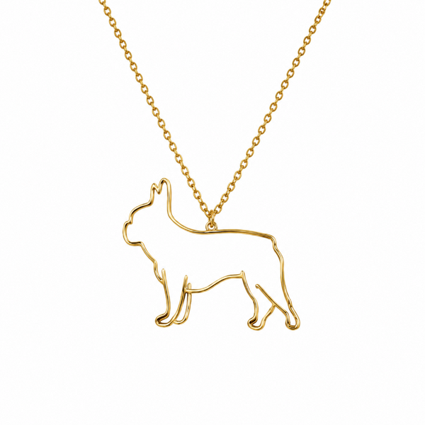 Collar De Acero Inoxidable De Bulldog Francés