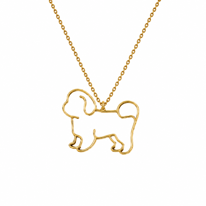 Collar De Acero Inoxidable De Poodle/Caniche