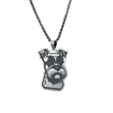 Collar De Acero Inoxidable De Schnauzer - Moxy Pet Box