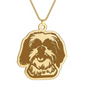 Collar De Acero Inoxidable De Shih Tzu Dorado - Moxy Pet Box