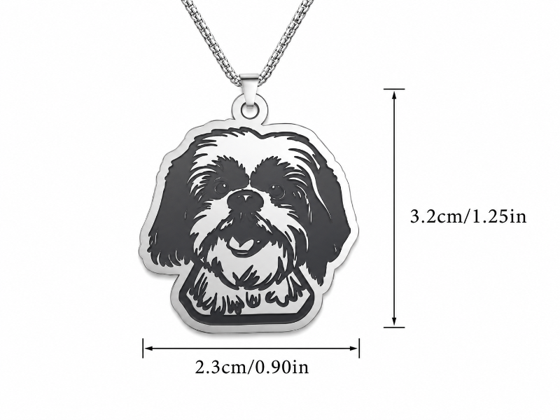 Collar De Acero Inoxidable De Shih Tzu
