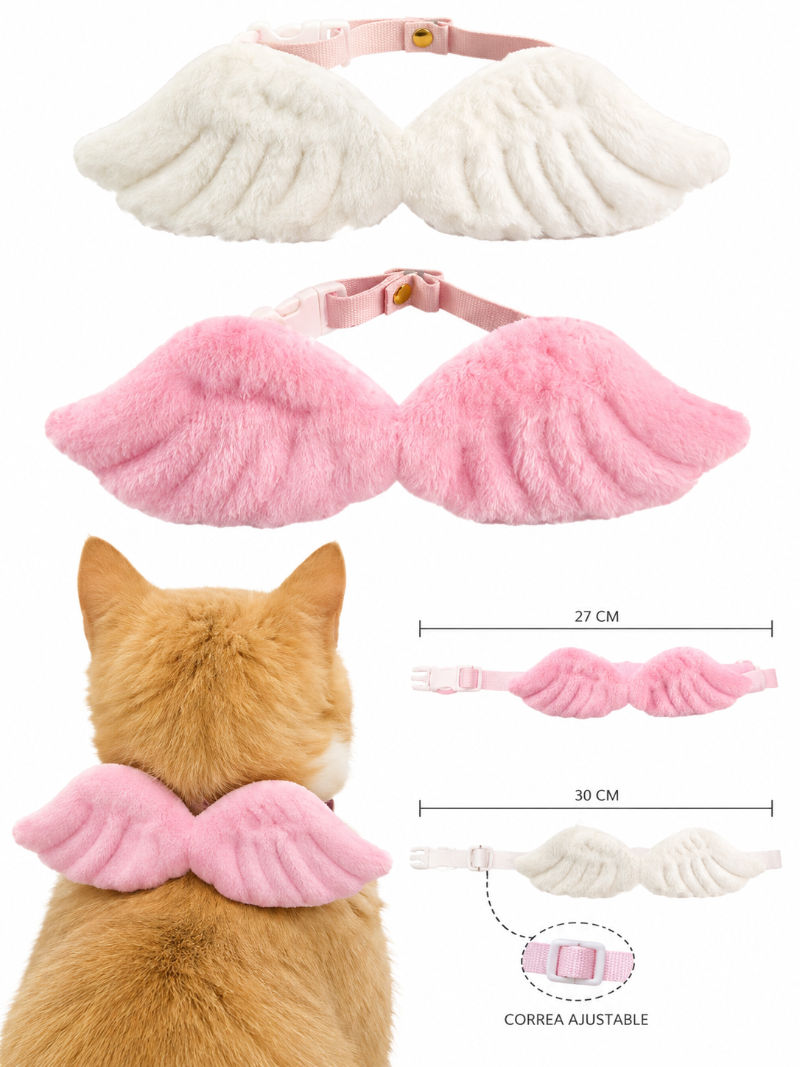 Collar Diseño De Alas Para Perros Y Gatos