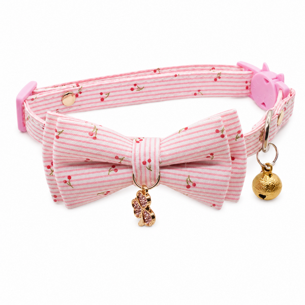 Collar Rosado De Trébol Para Mascotas 30cm