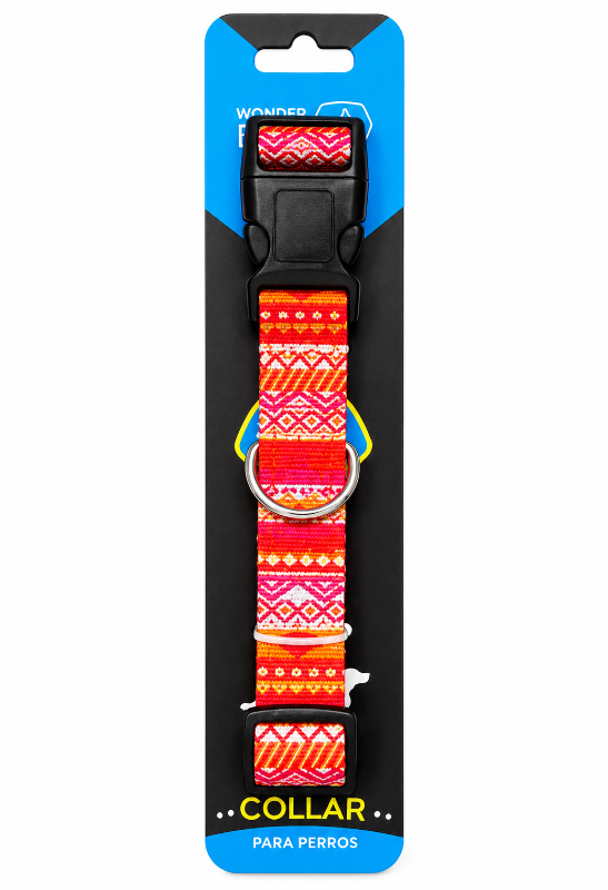 Collar Wonder Dog Rosado Talla S Para Perros Y Gatos