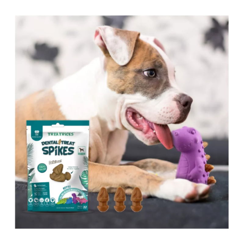 Dental Treat Spikes Snack Recarga Sabor Pollo