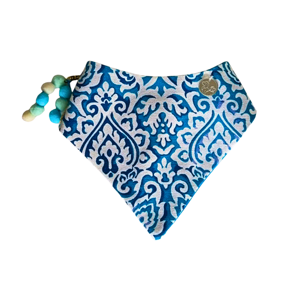 Bandana Estampada Azul Para Perros Y Gatos