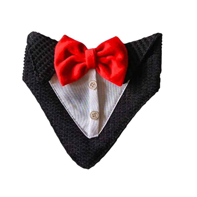 Bandana Esmoquin Para Perros y Gatos Accesorio Formal de Gala