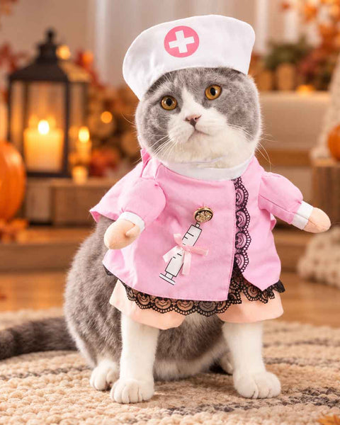 Disfraz De Enfermera Para Mascotas Para Halloween