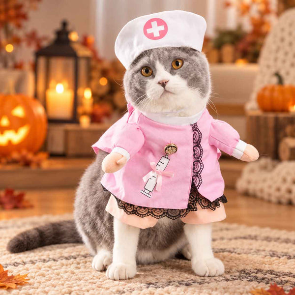 Disfraz De Enfermera Para Mascotas Para Halloween