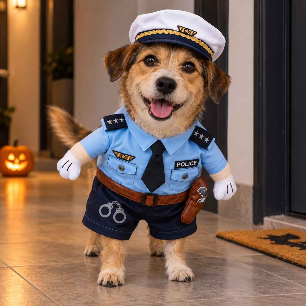 Disfraz De Policía Para Mascotas Para Halloween