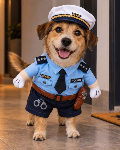 Disfraz De Policía Para Mascotas Para Halloween