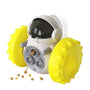 Dispensador De Alimento Robot Amarillo - Moxy Pet Box