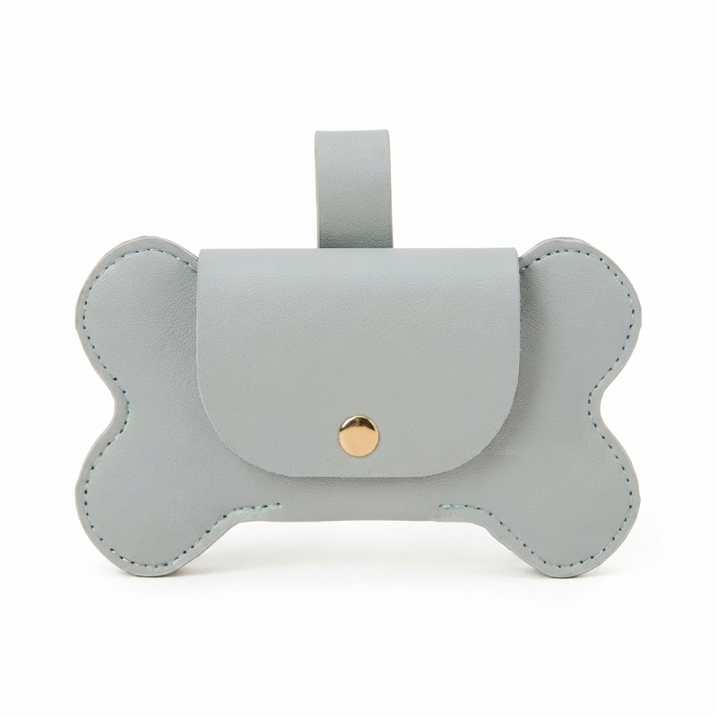 Dispensador de Bolsas En Cuerina Para Perros