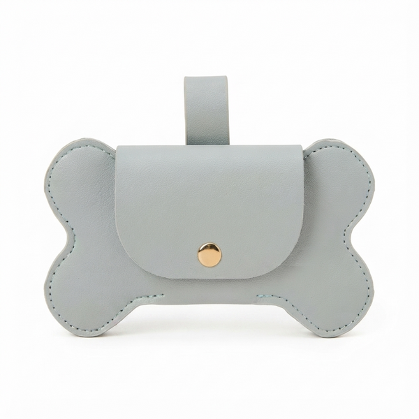 Dispensador de Bolsas En Cuerina Para Perros