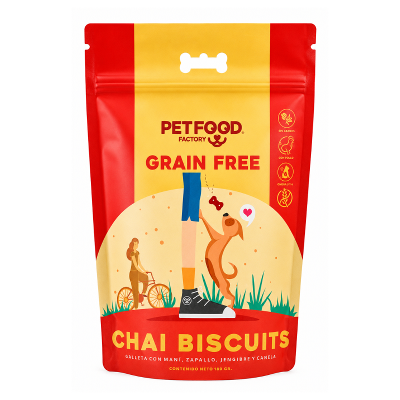 Galletas Grain Free Chai Biscuit Pet Food Factory 180 g