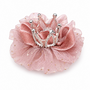 Ganchito Flor Rosa Con Corona para Mascota 8 cm