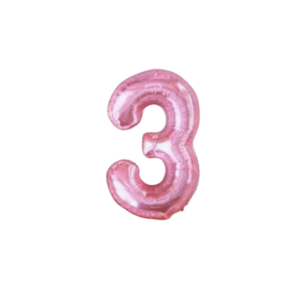 Globos De Números De Gelatina Rosado Para Cumpleaños - Moxy Pet Box