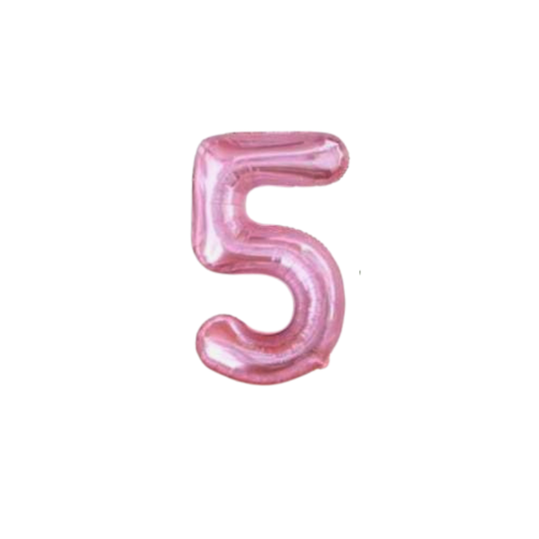 Globos De Números De Gelatina Rosado Para Cumpleaños - Moxy Pet Box