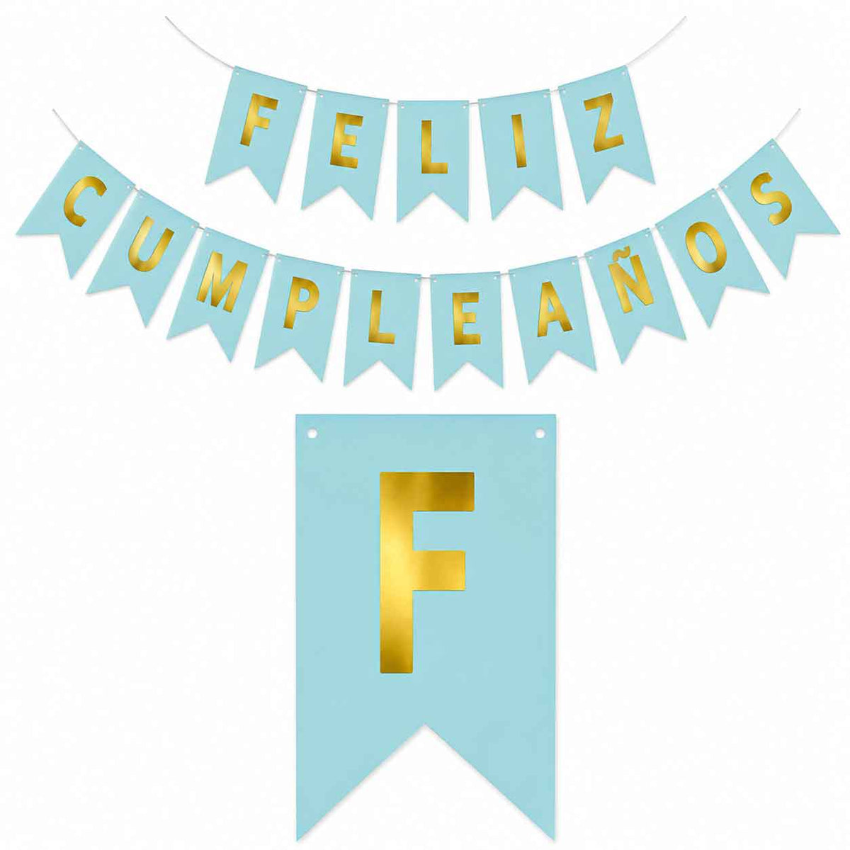 Guirnaldas Banderines De Feliz Cumpleaños Celeste
