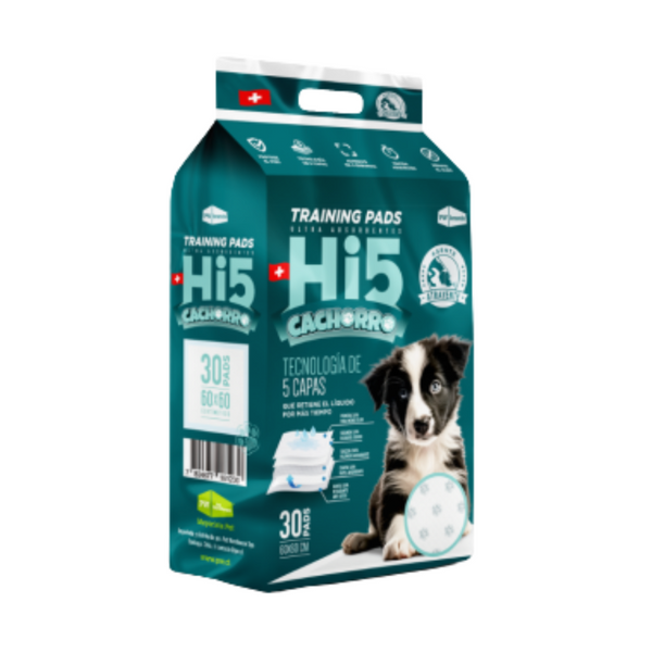 HI5 60x60 Sabanillas Cachorros 30 UN - Moxy Pet Box 