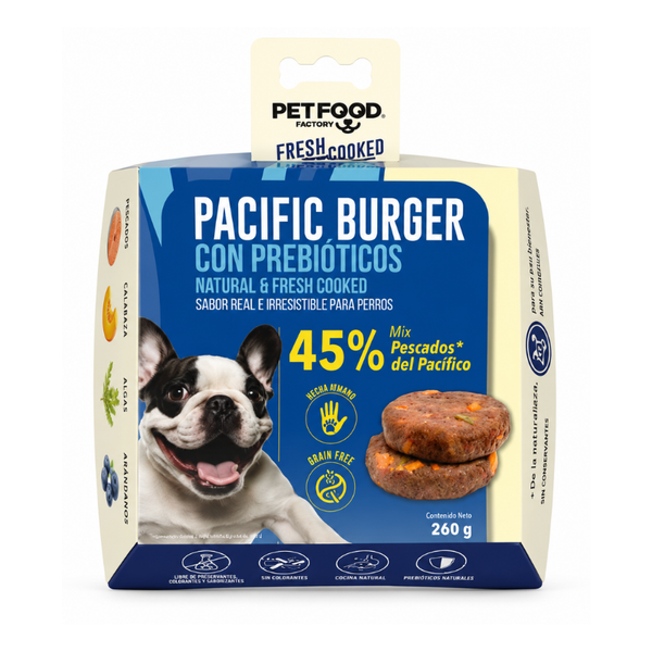 Hamburguesa De Pescado Para Perro Pet Food Factory 260 g