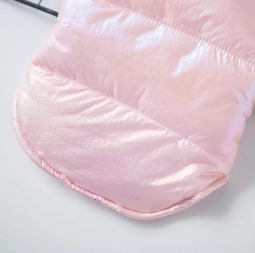 Colete Pet Rosa Perolado