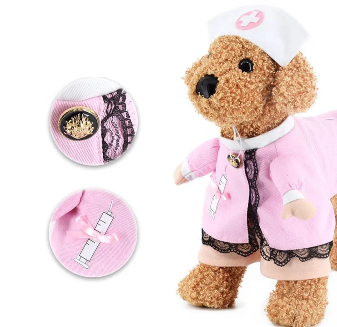 Disfraz De Enfermera Para Mascotas - Moxy Pet Box