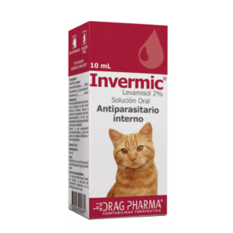 Invermic Solución Oral Desparasitante Para Gatos - Moxy Pet Box