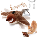 Juguete Interactivo Con Forma De Pájaro Para Gatos Con Sonido Real - Moxy Pet Box